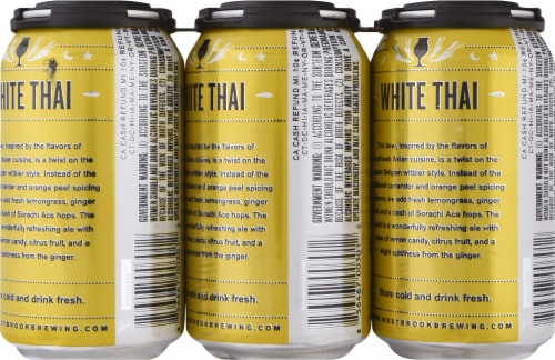 Westbrook Brewing Company White Thai Wheat Ale Perspective: back