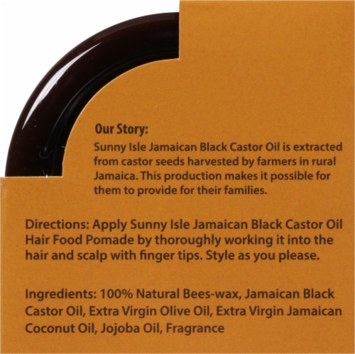 Sunny Isle Extra Dark Hair Food Pomade Perspective: back