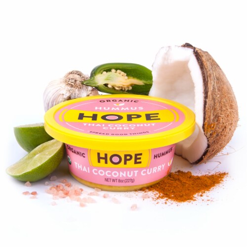 Hope Foods® Organic Thai Coconut Curry Hummus 8 oz Perspective: back