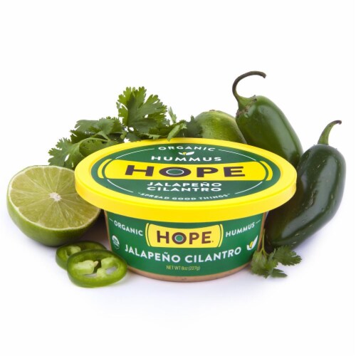 Hope Foods Organic Cilantro Jalapeno Hummus Perspective: back