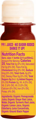 Vive Organic Immunity Boost with Elderberry Shot Perspective: back