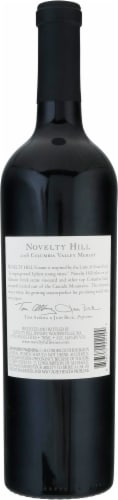 Novelty Hill Columbia Valley Merlot Red Wine Perspective: back