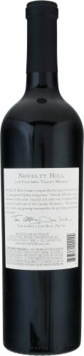 Novelty Hill Columbia Valley Merlot Red Wine Perspective: back