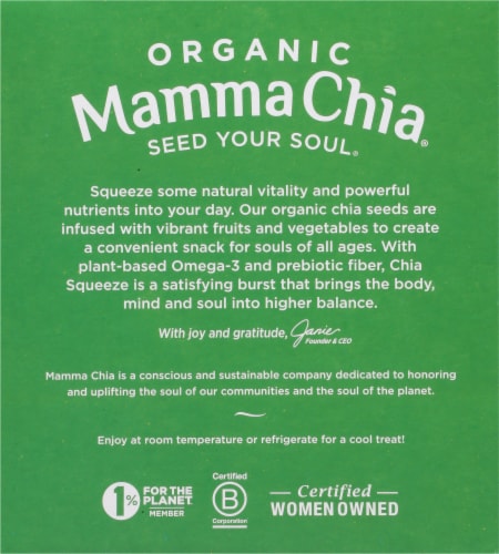 Mamma Chia Squeeze Green Magic Perspective: back