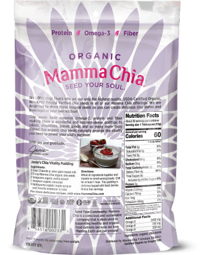 Mamma Chia Organic Chia Seeds Perspective: back
