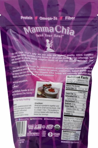 Mamma Chia® Organic White Chia Seeds Perspective: back