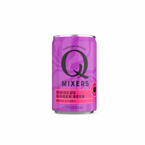 Q Mixers Premium Hibiscus Ginger Beer 4pk-7.5oz Perspective: back