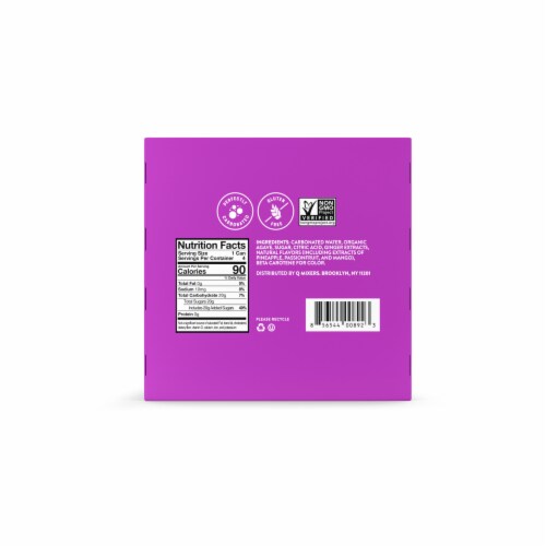 Q Tropical Ginger Beer 4pk Perspective: back