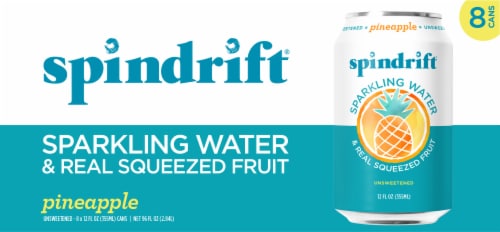 Spindrift® Pineapple Sparkling Water Perspective: back