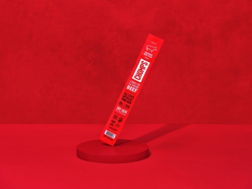 Chomps Grass-Fed & Finished Original Beef Stick, 1.15oz Perspective: back