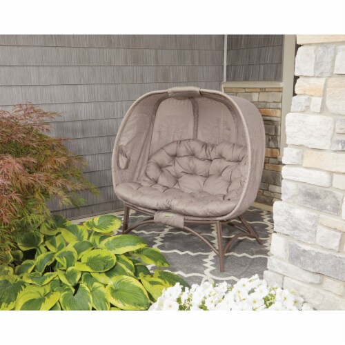 Flowerhouse Cozy Dreamcatcher Sand Pumpkin Loveseat - Perspective: back