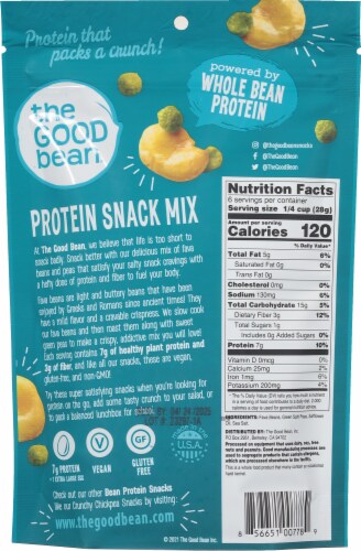 The Good Bean® Sea Salt Crispy Favas & Peas Protein Snack Mix Perspective: back