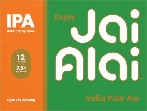 Cigar City Brewing Jai Alai IPA Craft Beer Perspective: back