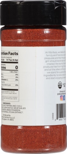 Rib Rack® Original Sugar Free BBQ Rub Perspective: back