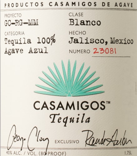 Casamigos Blanco Tequila Perspective: back