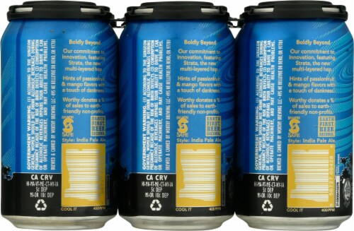 Worthy Brewing Co. Strata IPA Beer Perspective: back
