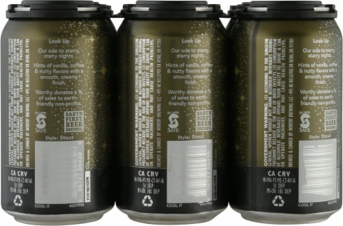 Worthy Brewing Co. Lights Out Extra Stout Beer Perspective: back