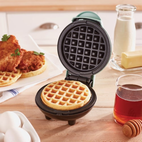 Dash® Aqua Mini Waffle Maker Perspective: back