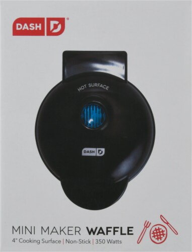 Dash Mini Maker Waffle Iron - Black Perspective: back