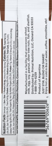 Primal Kitchen Chocolate Coconut Collagen Fuel Collagen Peptide Drink Mix Perspective: back