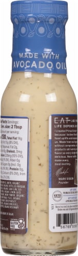 Primal Kitchen® Vegan Avocado Oil Ranch Dressing & Marinade Perspective: back