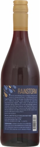 Rainstorm Pinot Noir Red Wine Perspective: back