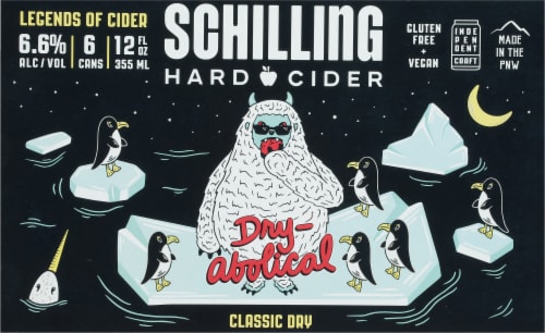 Schilling London Dry Traditional Craft Cider Perspective: back