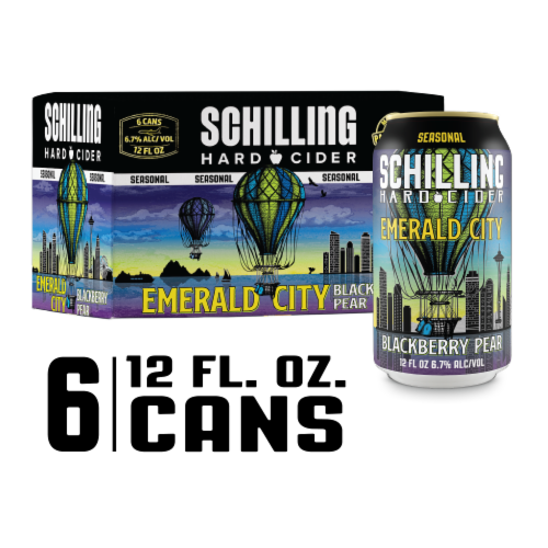 Schilling Emerald City Blackberry Pear Craft Cider Perspective: back