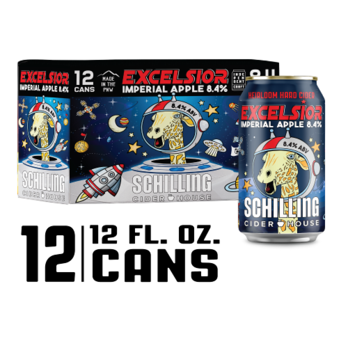 Schilling Excelsior Apple Imperial Cider 12 Pack Perspective: back