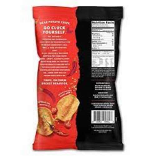 Wilde® Nashville Seasoned Hot Chicken Chips Perspective: back