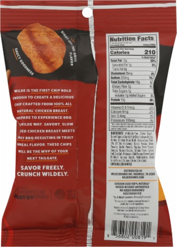 Wilde Protein Chips® 1.34 oz Bag - Barbeque Perspective: back