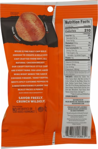 Wilde Buffalo Chicken Protein Chips® Perspective: back
