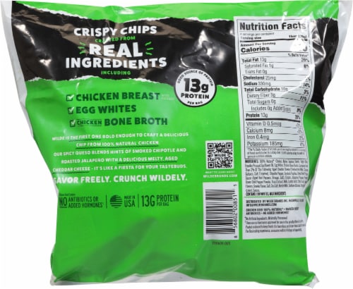 Wilde Protein Chips® Spicy Queso Multi Pack Perspective: back