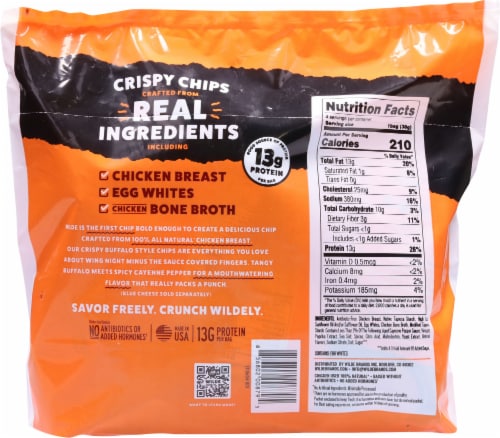 Wilde Buffalo Style Protien Chips Perspective: back