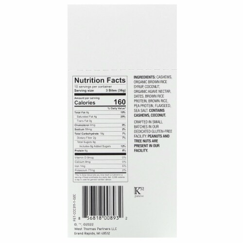 The Gluten Free Brothers Coconut Cashew Bites Gluten Free Protein