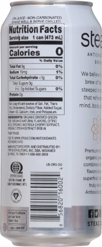 Steaz® Iced Peach Mango Green Tea Perspective: back