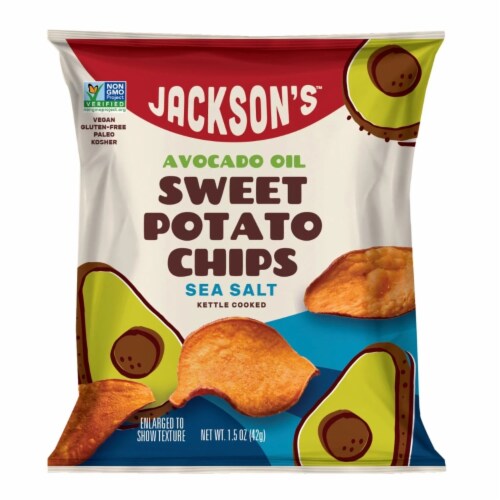 Jackson's Sweet Potato Chips, 1.5 Ounce (Pack of 18) Perspective: back