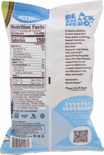 Jackson's® Farmhouse Ranch Sweet Potato Chips Perspective: back