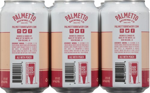 Palmetto Peach Pale Ale Perspective: back