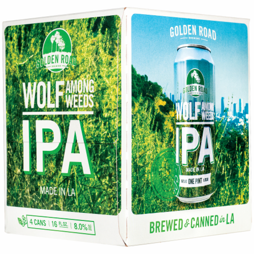 Golden Road Brewing Wolf Among Weeds IPA Perspective: back