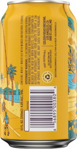 Golden Road® Brewing Mango Cart Wheat Ale Beer Perspective: back
