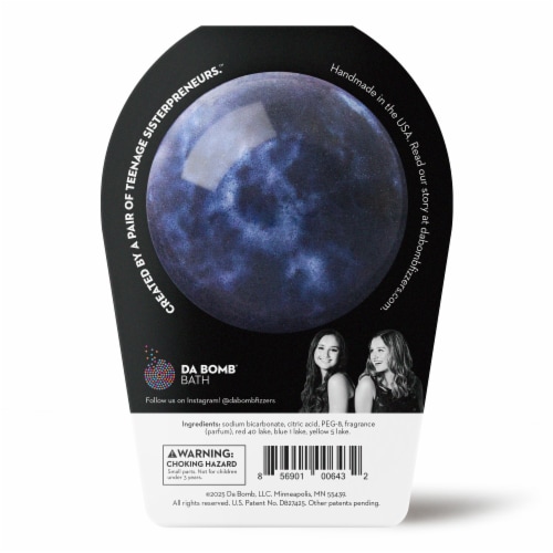 Da Bomb® Bath Galaxy Bomb Black Amber With A Fun Suprise Bath Fizzer Perspective: back