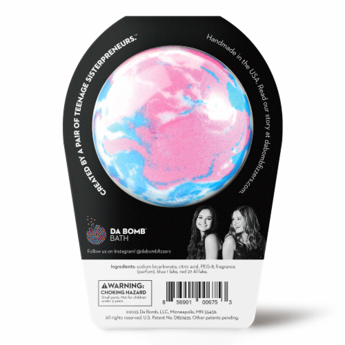 Da Bomb® Bath Unicorn BombA Rainbow Sherbet With A Fun Suprise Bath Fizzer Perspective: back