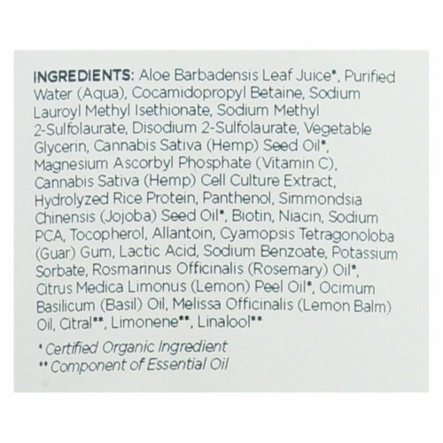 Andalou Naturals Shampoo - Rosemary and Lemon Balm - Case of 1 - 8.5 fl oz. Perspective: back