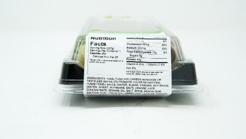 Yummi Sushi Tuna Tataki Sushi Perspective: back