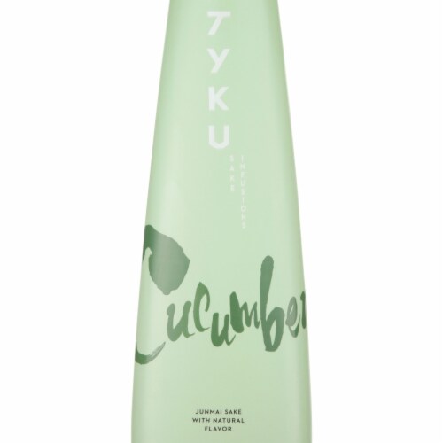 Tyku Junmai Infusions Cucumber Flavored Sake Perspective: back