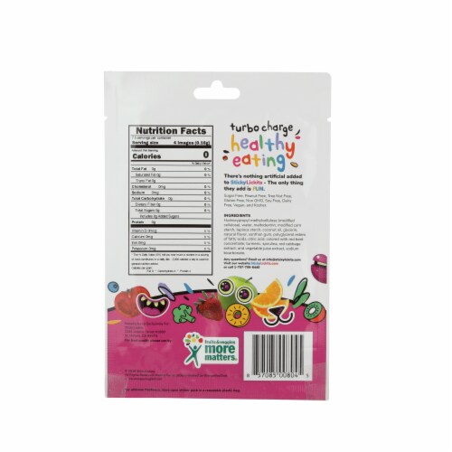 StickyLickits Making Faces Eat-able Stickers Perspective: back