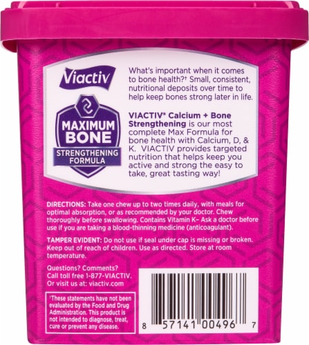 Viactiv Caramel Chews Perspective: back