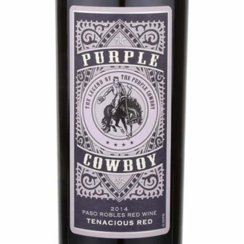 Purple Cowboy Tenacious Red Blend California Wine Perspective: back