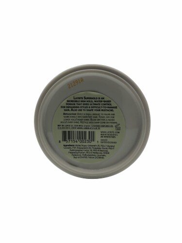 Layrite Superhold Pomade (High Hold, Medium Shine, Water Soluble) 120g/4.25oz Perspective: back